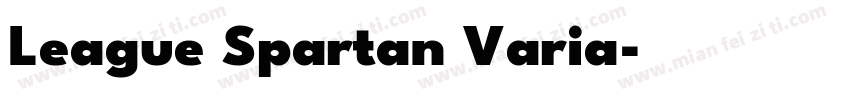 League Spartan Varia字体转换